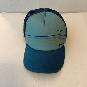 Patagonia Men's Blue Trucker hat one size fits all adjustable
